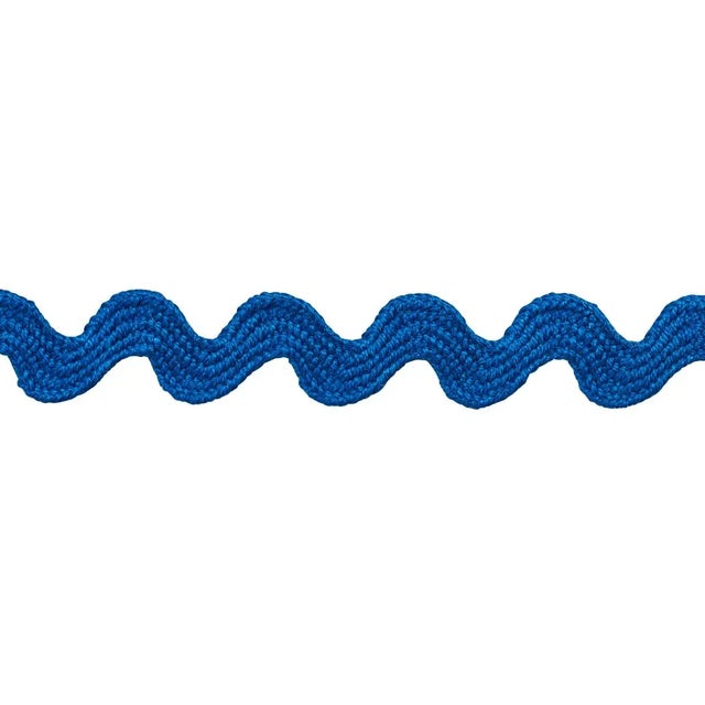 Contemporary Schumacher Ric Rac Tape Small Tape in Dark Blue For Sale - Image 3 of 3