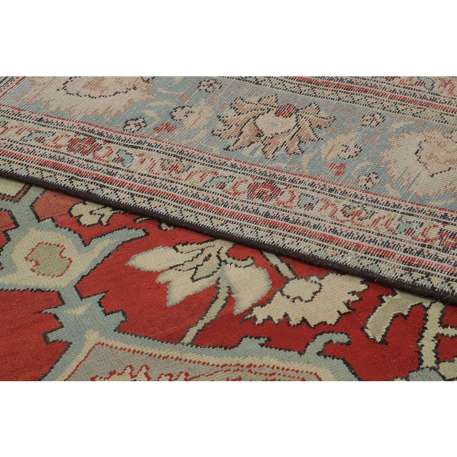 Oversized Antique Turkish Hereke Rug With Red & Beige Medallion - Rug & Kilim For Sale - Image 9 of 9