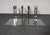 Mid Century American Modern Side / End Tables in Chrome With Square Glass Tops For Sale - Image 12 of 15
