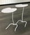 Metal Salterini White "Lily Pad" Nesting Tables, Circa 1960s — a Pair For Sale - Image 7 of 8