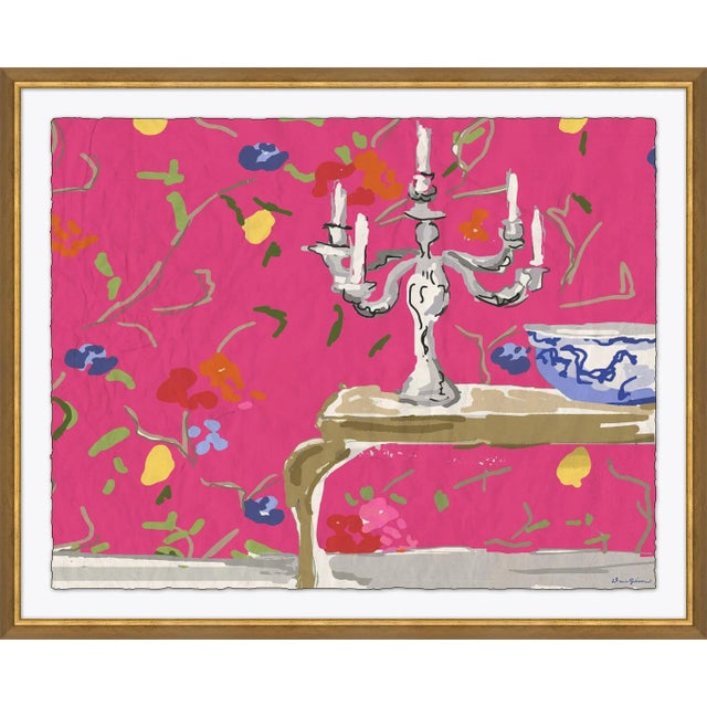 Contemporary Sissinghurst, Pink By Dana Gibson, Framed Art Print For Sale - Image 3 of 3
