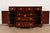 1940s Beacon Hill Collection Chippendale Flame Mahogany Breakfront Sideboard or Bar Cabinet, Circa 1940s For Sale - Image 5 of 13