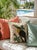 Vintage Linen Toucan & Snail Cushion With Striped Border For Sale - Image 12 of 12