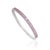 925 Sterling Silver Geometric Hinged Bangle With Mixed Cut Pink Sapphires - Caratandher For Sale - Image 4 of 15