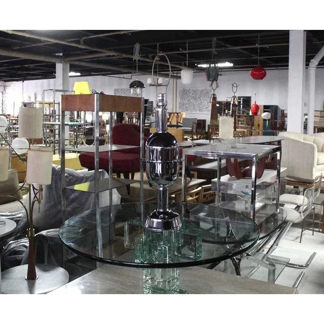 Mid 20th Century Mid-Century Chrome Bullet Shape Table Lamp For Sale - Image 5 of 8