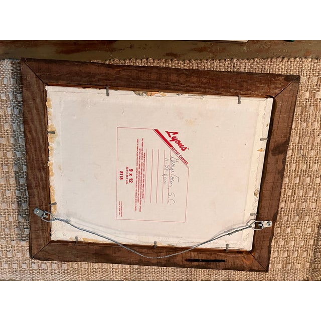 Alvin Thomas Outlaw Original Southern Lowcountry Cabin Oil Painting, 2000 For Sale - Image 9 of 9