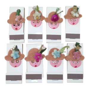 1950's Hand Decorated Party Matchbooks, Set of 8