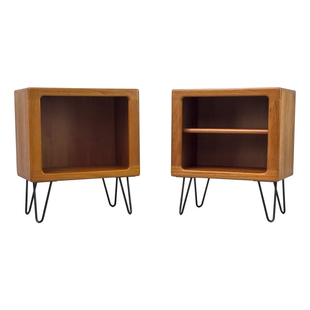 Danish Teak Nightstands from CFC Silkeborg, 1970s, Set of 2 For Sale