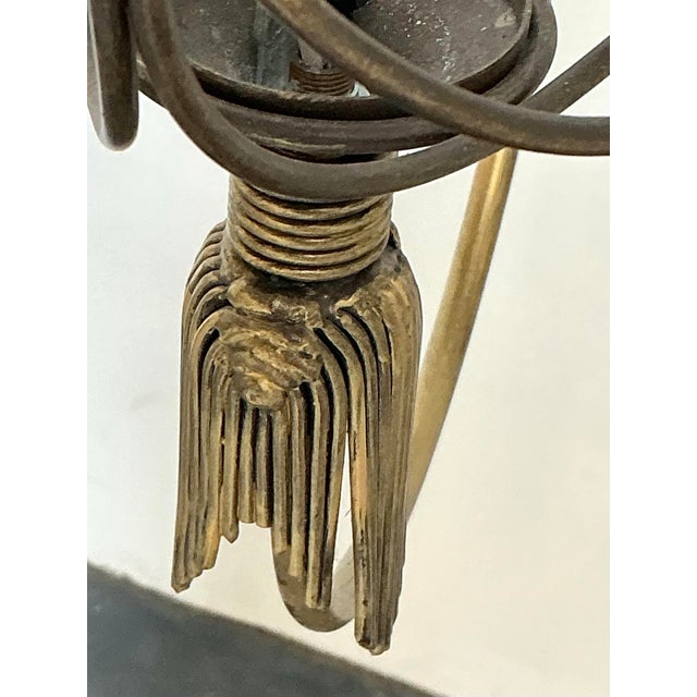Vintage Hinkley Burnished Brass Tassel Chandelier For Sale - Image 12 of 12