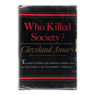 Who Killed Society? Cleveland Amory 1960 Hardcover First Edition Book For Sale