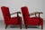 Red Set of Art Deco Easy Chairs in Dark Stained Beech with Red Wool by Viggo Boesen for Fritz Hansen, 1930s For Sale - Image 8 of 12
