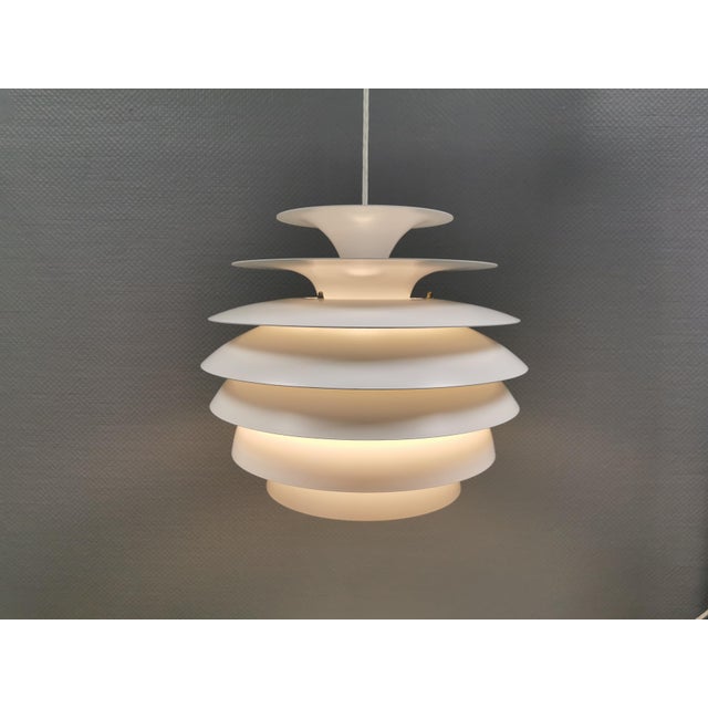 Metal Barcelona Hanging Lamp by Bent Karlby, Denmark, 1980s For Sale - Image 7 of 12