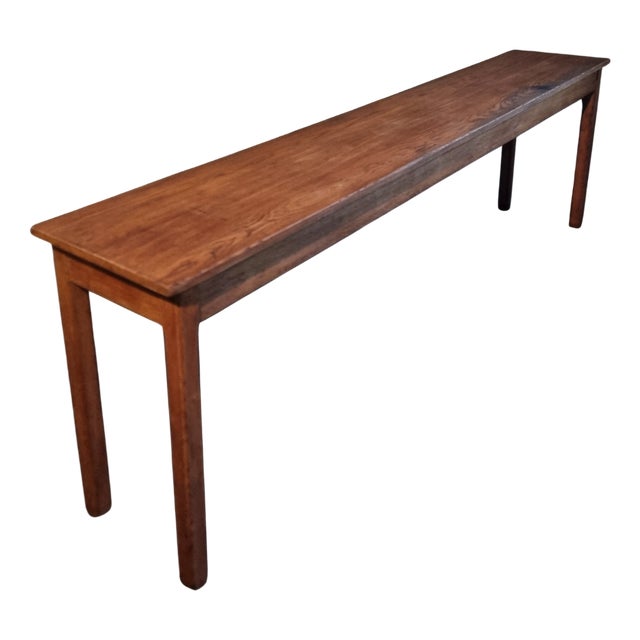 Vintage Oak Worktable, 1950s For Sale