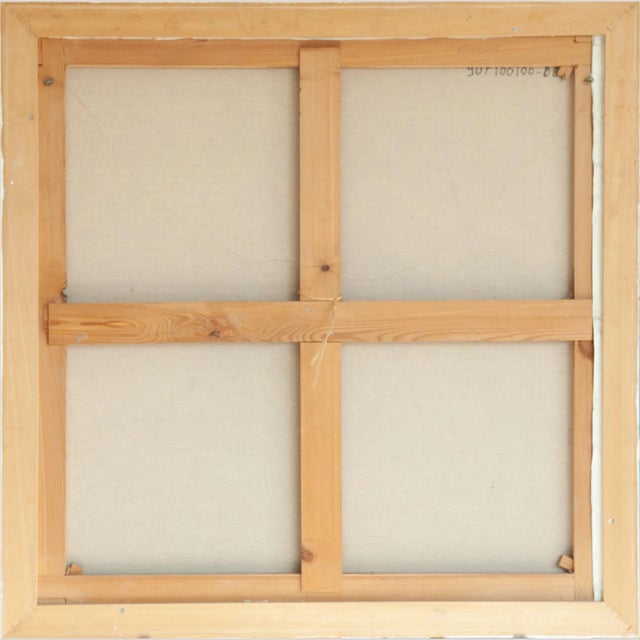 Concha Benedito, Abstract Composition, Original Mixed Media on Canvas, 1990s For Sale - Image 7 of 8