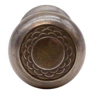 Pair of Art Deco Steel Radial Eastwood Passage Door Knobs For Sale
