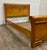 Vintage Full Size Art Deco Waterfall Satinwood Veneer Sunburst Bed For Sale - Image 11 of 11