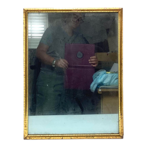 Antique Lemon Gold Frame Mirror 16” by 21”