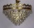 Vintage Gilded Metal and Crystal Chandelier, 1990s For Sale - Image 11 of 11