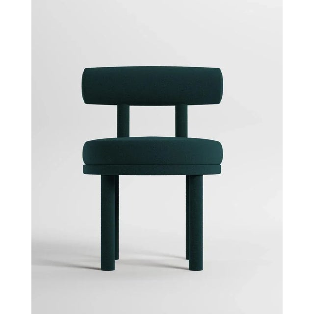 Not Yet Made - Made To Order Collector Moca Chair in Boucle Night Blue by Studio Rig For Sale - Image 5 of 5