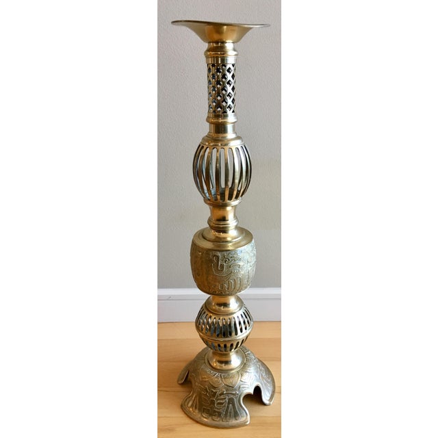 Vintage Brass Altar Candle Holder Chairish