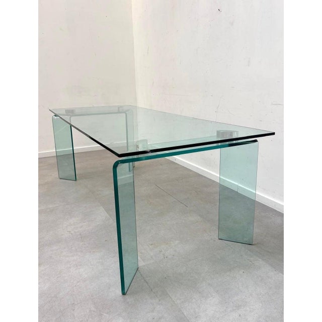 Contemporary Glass Ray Dining Table from Fiam For Sale - Image 3 of 4