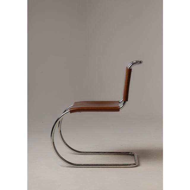 Ludwig Mies van der Rohe Pair of Vintage Mies Van Der Rohe for Knoll 256cs Mr Armless Side Chairs For Sale - Image 4 of 6