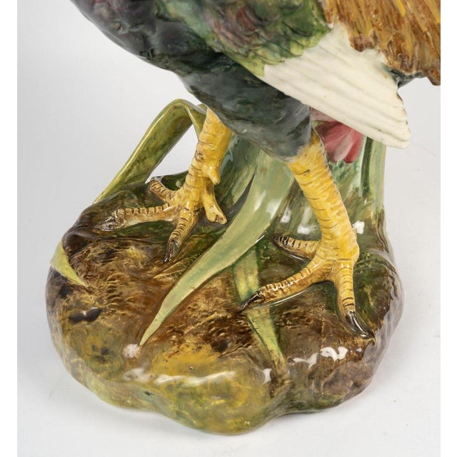 Ceramic Rooster Sculpture from Delphin Massier, 1900s For Sale - Image 5 of 8