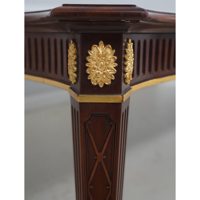 John Widdicomb Neoclassical Mahogany Dining Room Table For Sale - Image 15 of 18