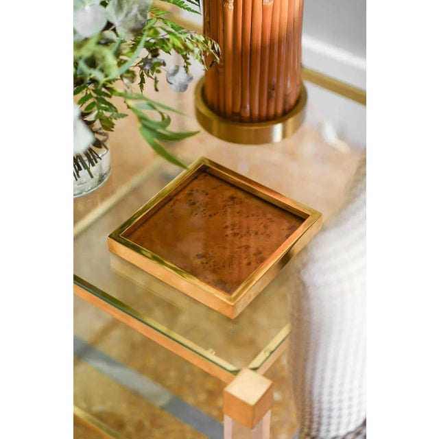 Basket Tray in Brass and Briar For Sale - Image 4 of 4