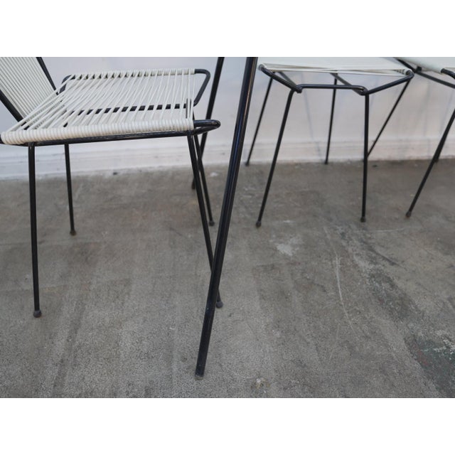1960s Attributed to George Nelson Arbuck Wrought Iron Dinning Table W/ Allan Gould Style Chair For Sale - Image 14 of 14