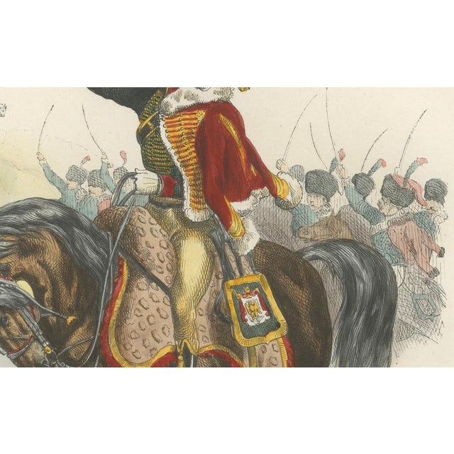 Officer of the Chasseurs À Cheval, 1843, Paper For Sale - Image 3 of 10