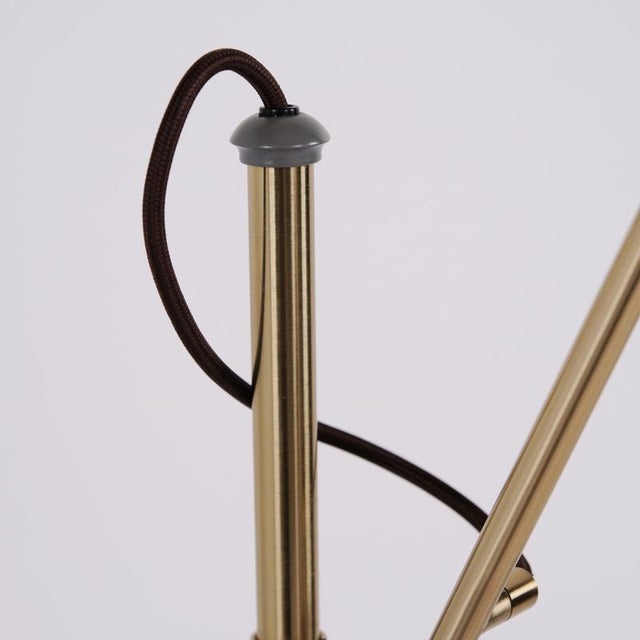 Goldenrod Bestlite BL3M Floor Lamp in Brass by Robert Dudley Best for Gubi, 1930 For Sale - Image 8 of 12