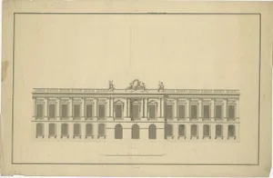 Blaeu, Architectural Study, Early 1700s, Print