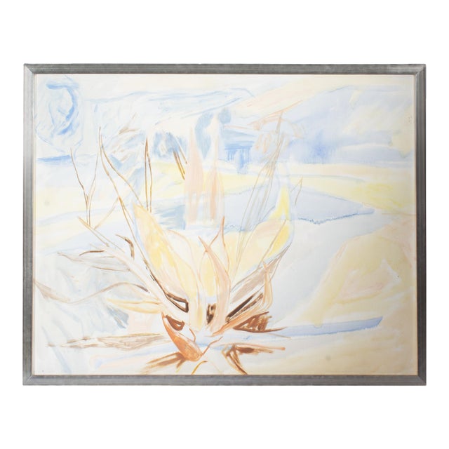 1967 “Altiplano” Oil on Board Painting Fritz Kackley For Sale