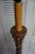 Italian Florentine Torchère Floor Lamp in Hand-Carved Gold-Gilt and Green Wood, 1950s For Sale - Image 6 of 13