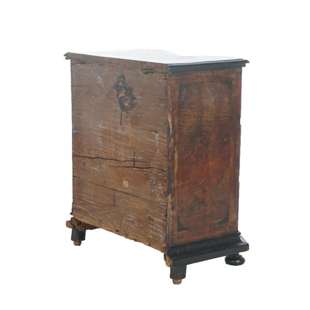 Antique 18thC Italian Satinwood Inlaid & Ebonized Single Door Commode C1760 For Sale - Image 12 of 12