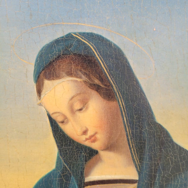 Follower of Rafael Sanzio, Madonna Connestabile, Italy, 1800s, Oil on Board, Framed For Sale - Image 9 of 18