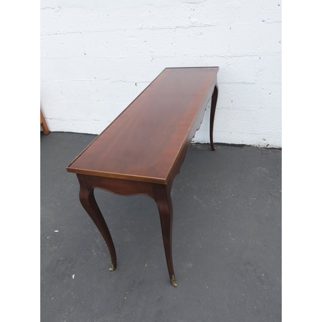 1960s French Long Narrow Console Entry Library Table 6579 For Sale - Image 5 of 16