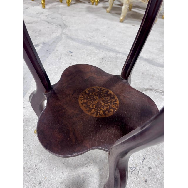 2010s Louis XV Style French Trefoil Side Table For Sale - Image 5 of 11