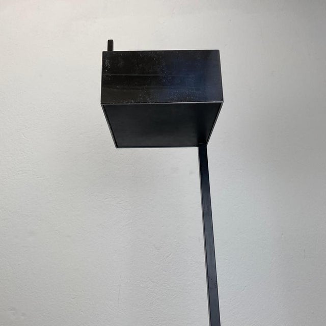 Modernist Bauhaus Cubic Metal Ashtray Stand, Germany, 1960s For Sale - Image 9 of 18