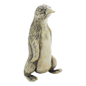 Vintage Italian Handmade Silver Rare and Large Penguin Figurine Handmade Tuscany 1960s