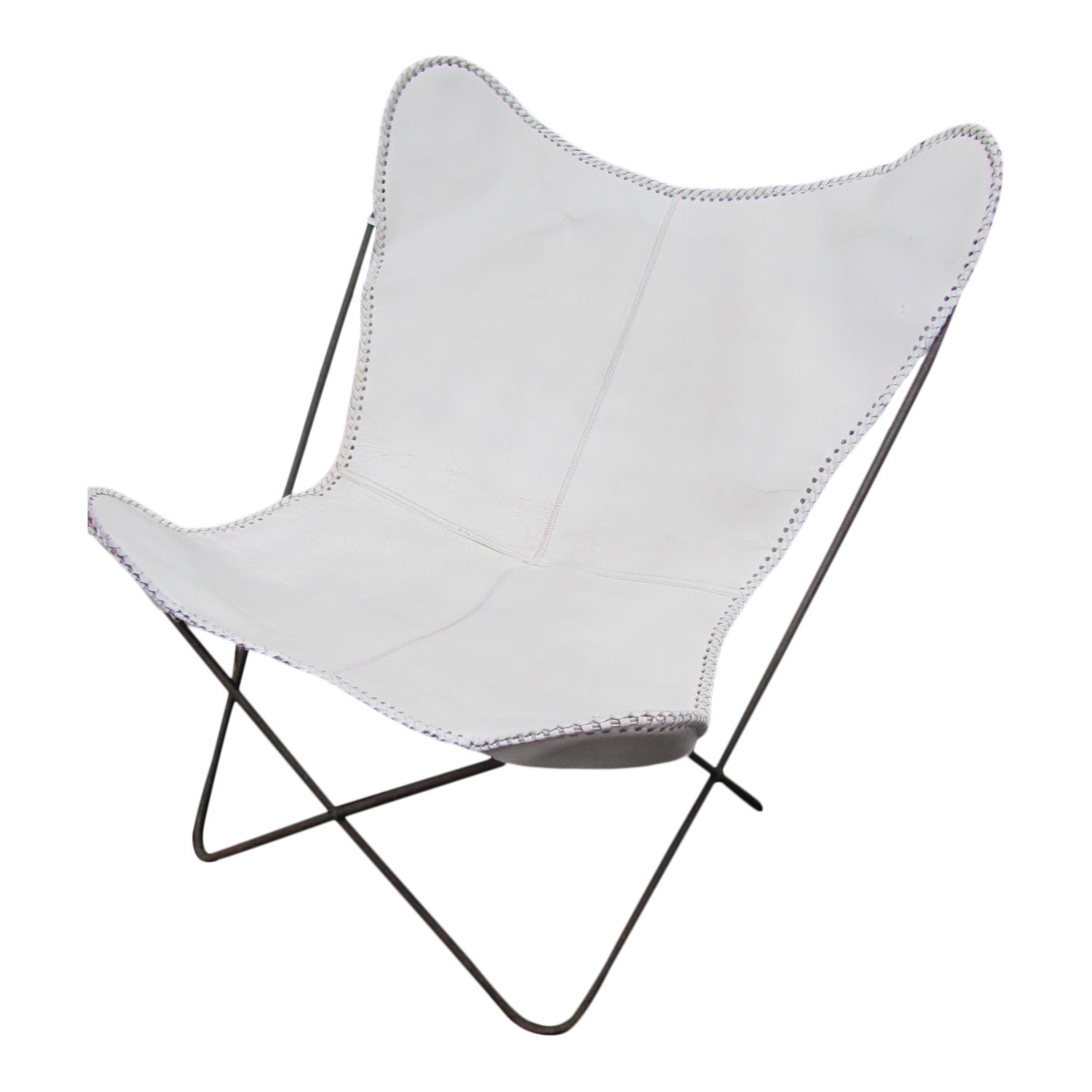 Vintage Butterfly Chair With Leather Sling Chairish