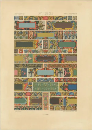 Pralon after Albert Racinet, LXXI of L’Ornement Polychrome, 1869, Paper