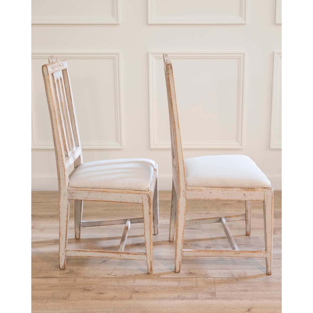 Pair of Swedish Gustavian Chairs Signed Carl Johan Wadström, Stockholm, Circa 17 For Sale - Image 4 of 6