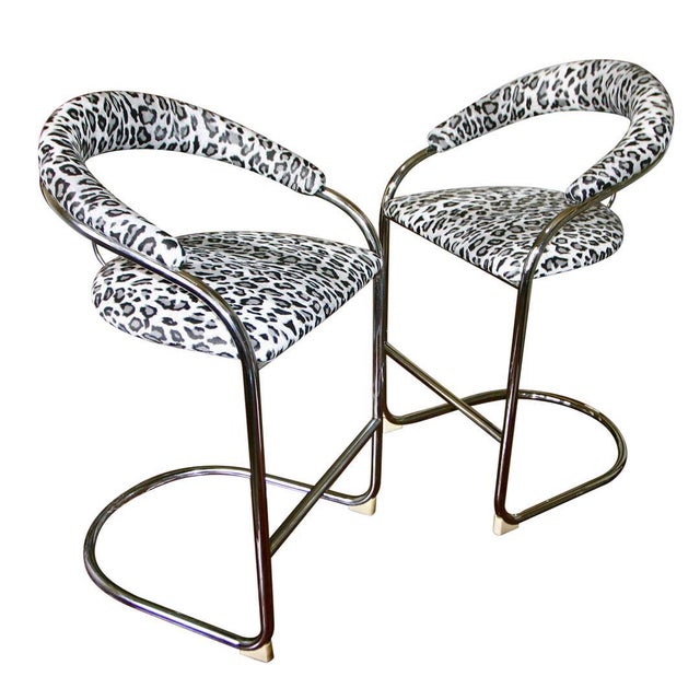 Vintage Mid Century Counter StoolsNewly Reupholstered Chairish