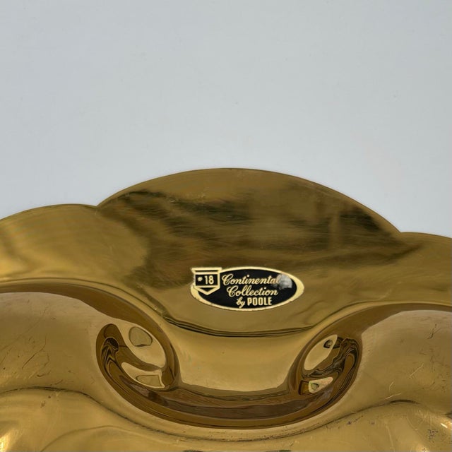 Vintage XL 14" Wide Brass Scallop Shell Tray, Platter, or Wall Decor For Sale - Image 9 of 11