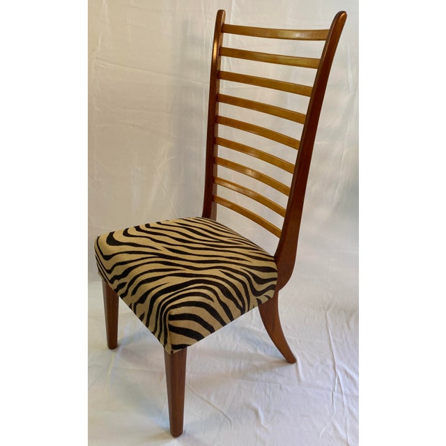 Important Italian Mid-Century Dining Table With 6 Chairs Attributed to Paolo Buffa For Sale - Image 11 of 17