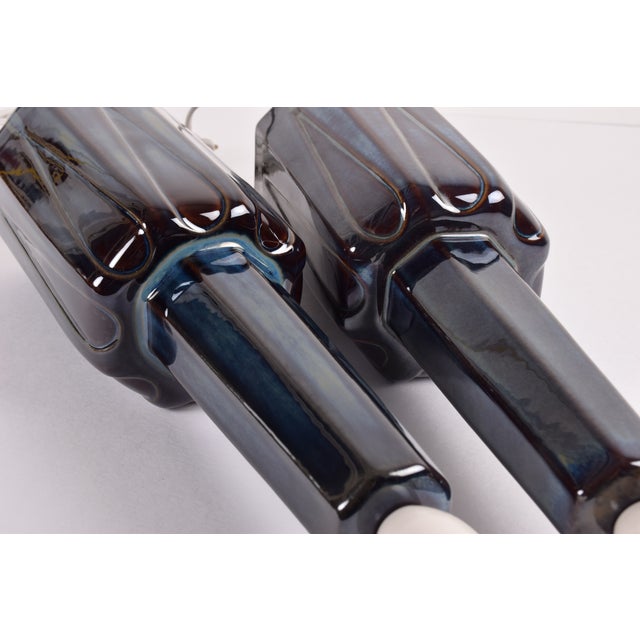 Tall Danish Table Lamps attributed to Einar Johansen for Søholm, 1960s, Set of 2 For Sale - Image 9 of 15