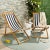 Loren Foldable Sling Chair in Natural & Black & White - a Pair For Sale - Image 9 of 11