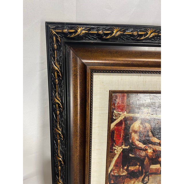 The Boxer — After Isaac Israëls, C. 1914 — Hand-Textured Fine Art Print For Sale In Cincinnati - Image 6 of 12